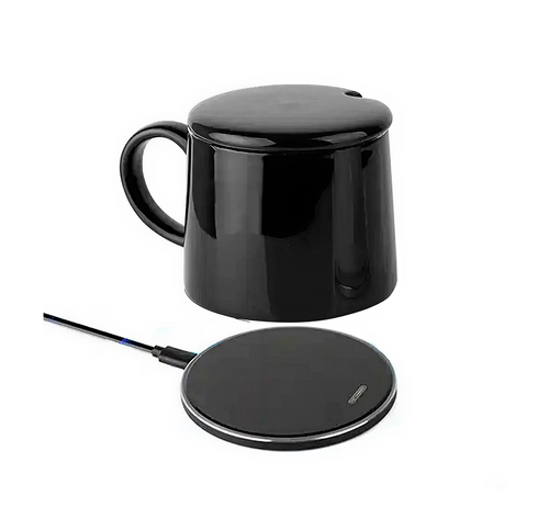 Aquecedor de Caneca com Carregador de Celular sem Fio Wireless