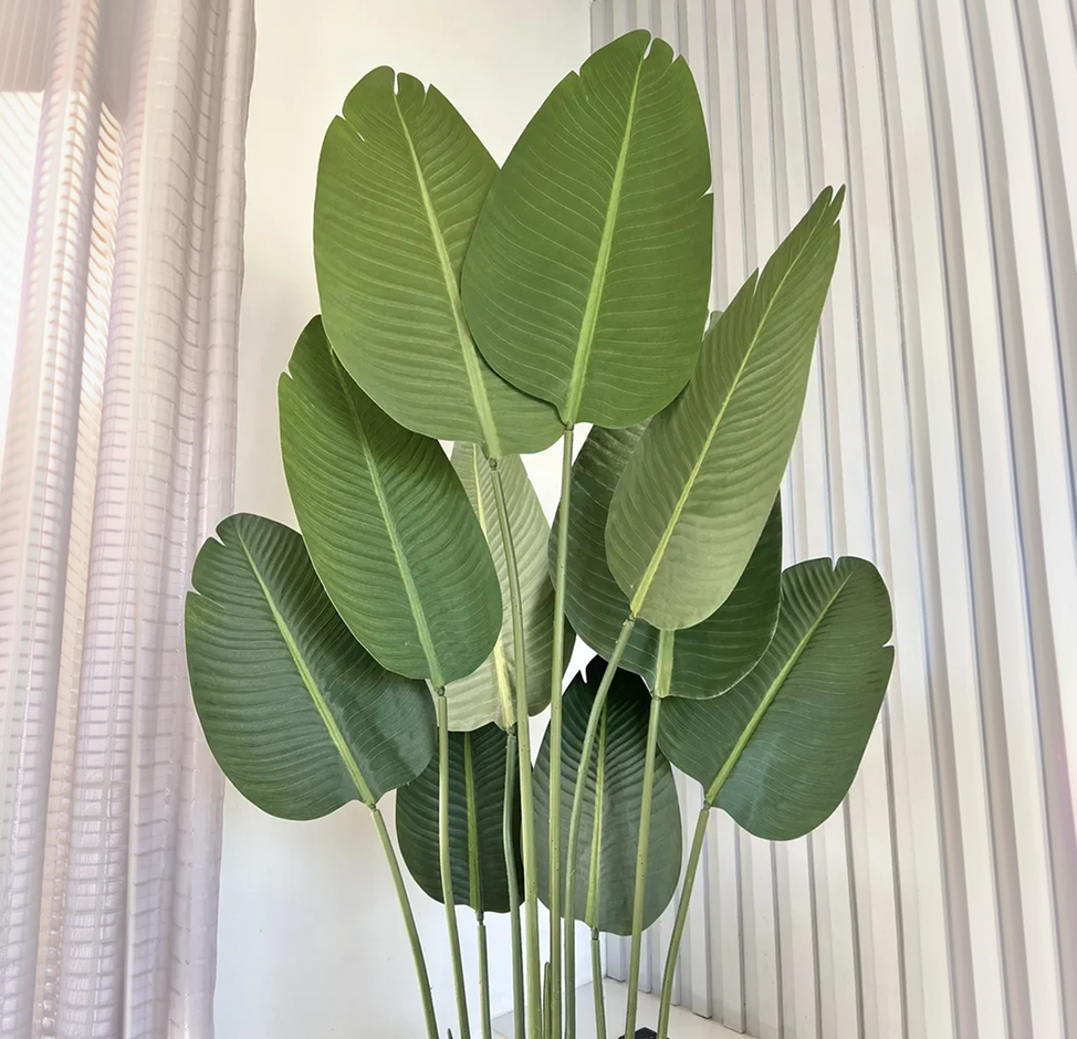 Bananeira Artificial com Vaso Bojo Toque Real para Decoração