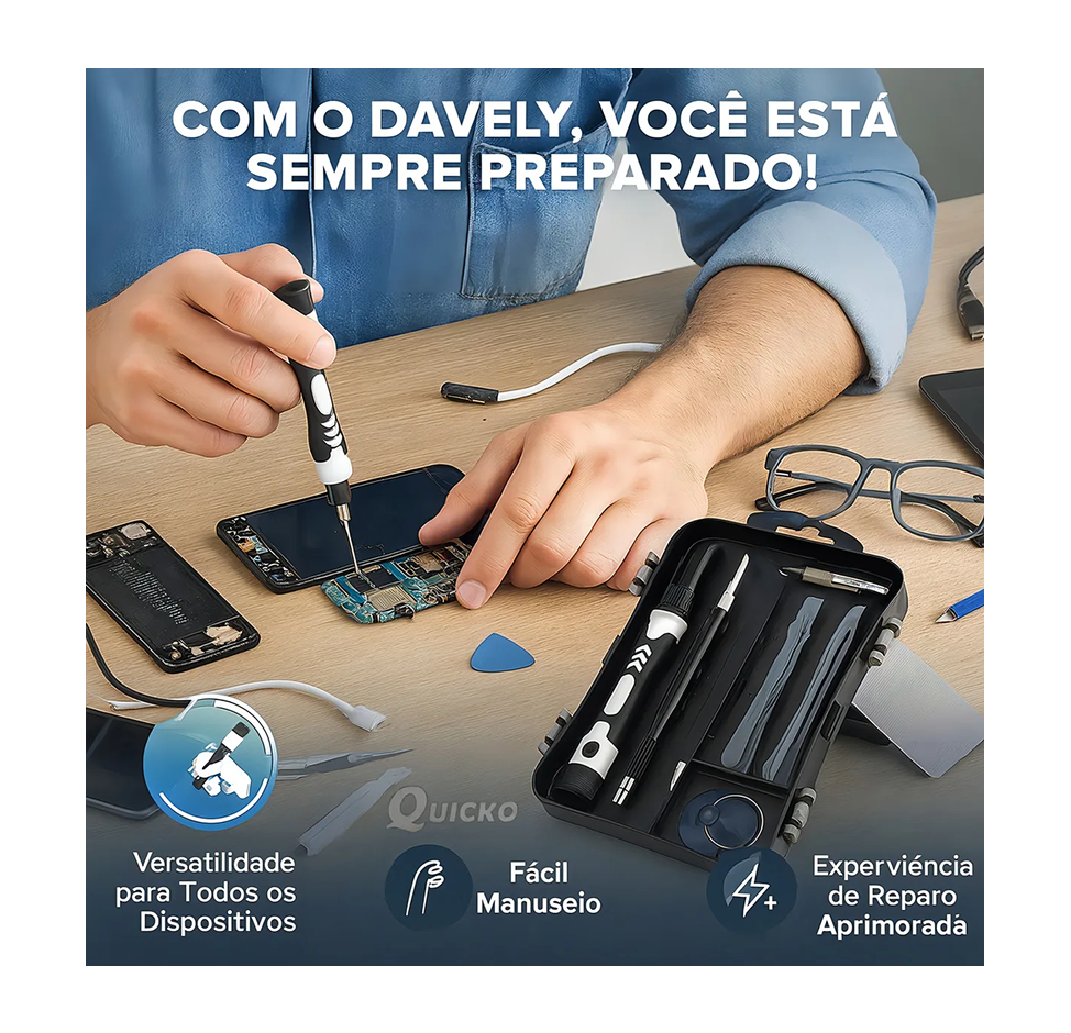 Kit Jogo de Chaves de Precisão para Manutenção Profissional