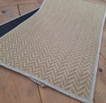Tapete Passadeira Sisal Antiderrapante Bege 150 × 50 cm
